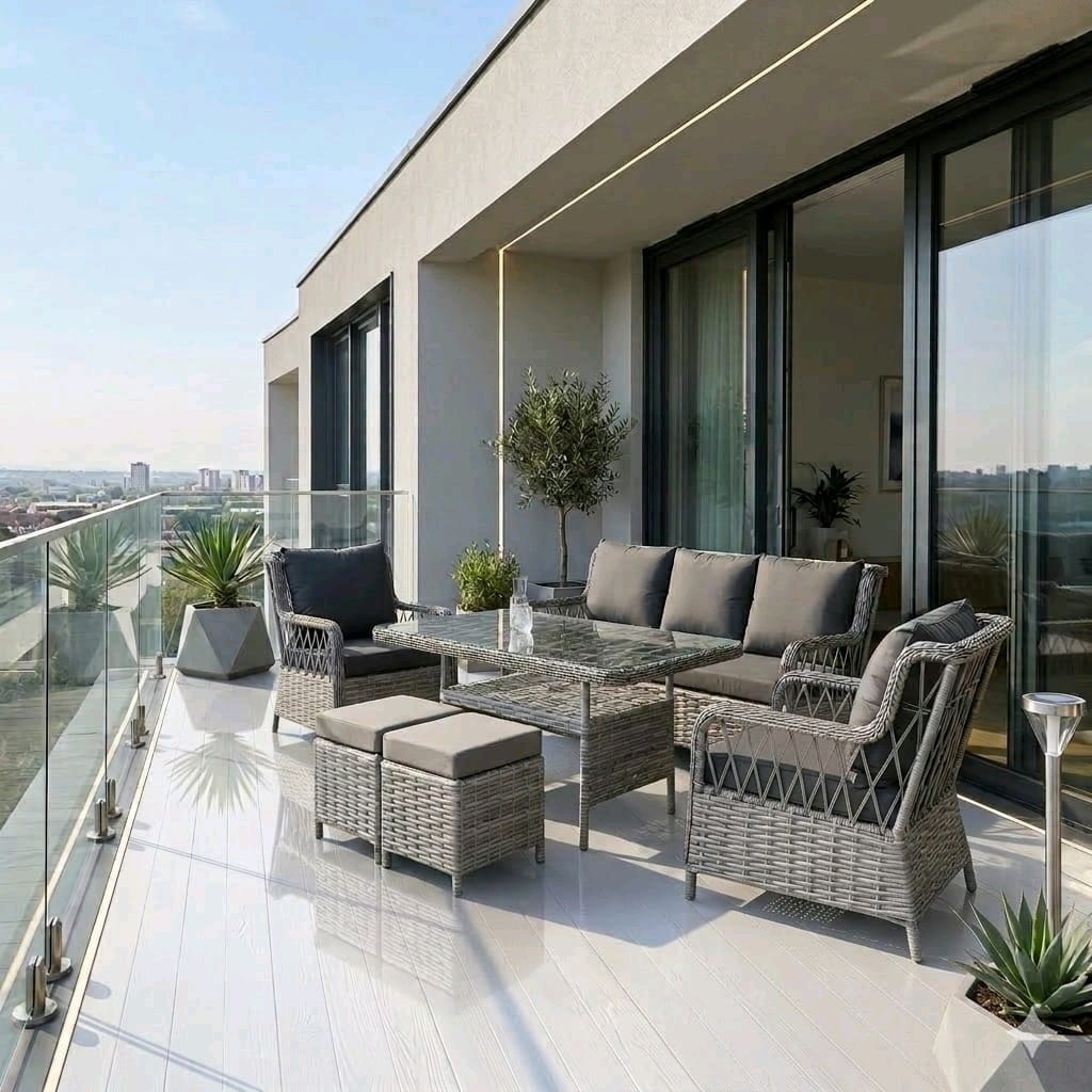 rattan bahçe mobilyaları, koltuk takımı, balkon mobilyasi - 3