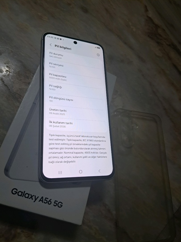SIFIR AYARINDA YURTİÇİ 17AY GARANTİLİ 256GB 8RAM SAMSUNG A56 5G - 6