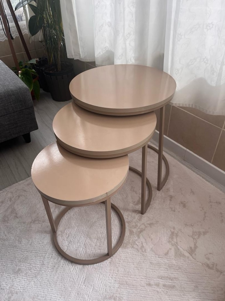 3lü zihon sehpa cappucino renk - 3