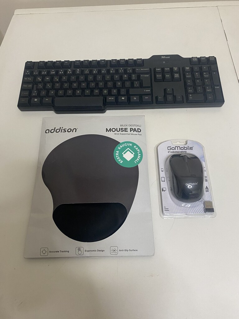 Kablosuz Klavye Mouse Set+ Mouse Pad - 2