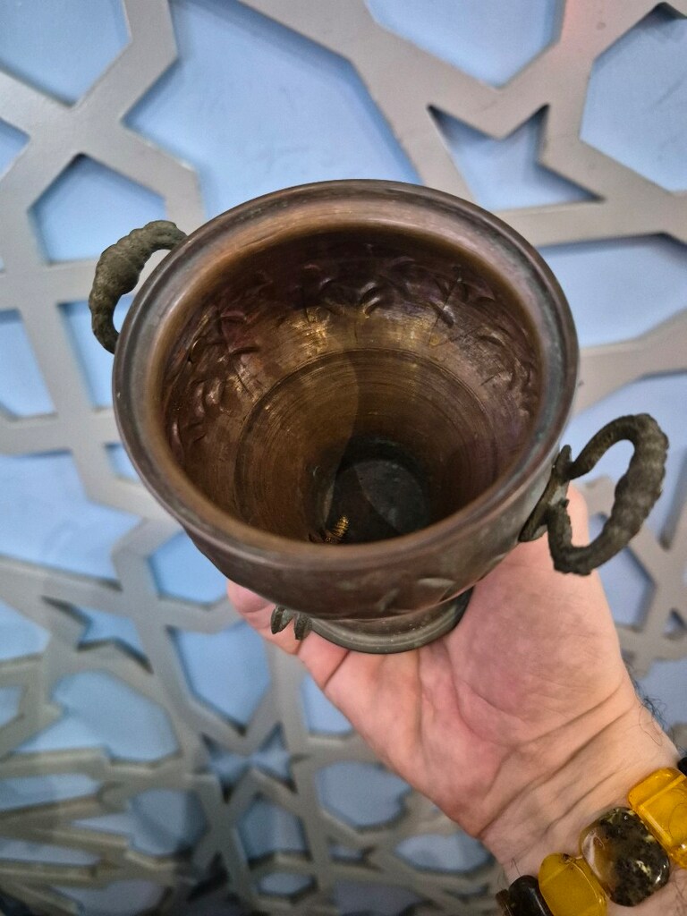 Antika Görünümlü Mini Bakır Semaver / Dekoratif Obje - 4