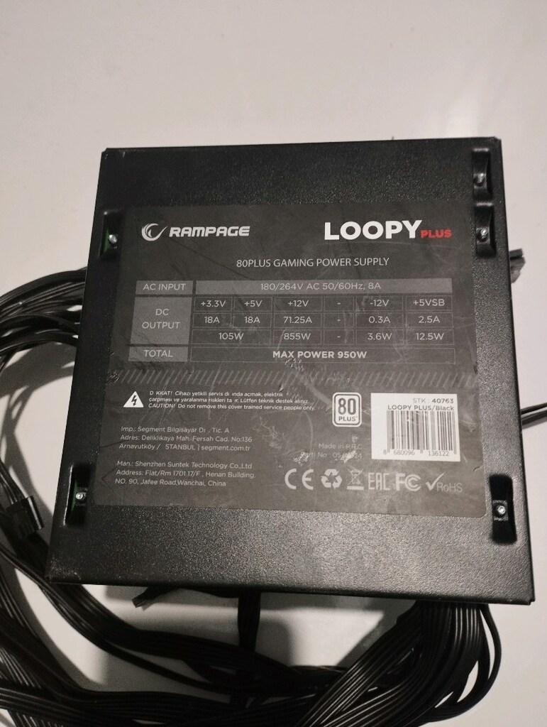 950 War PSU güç kaynağı temiz - 2