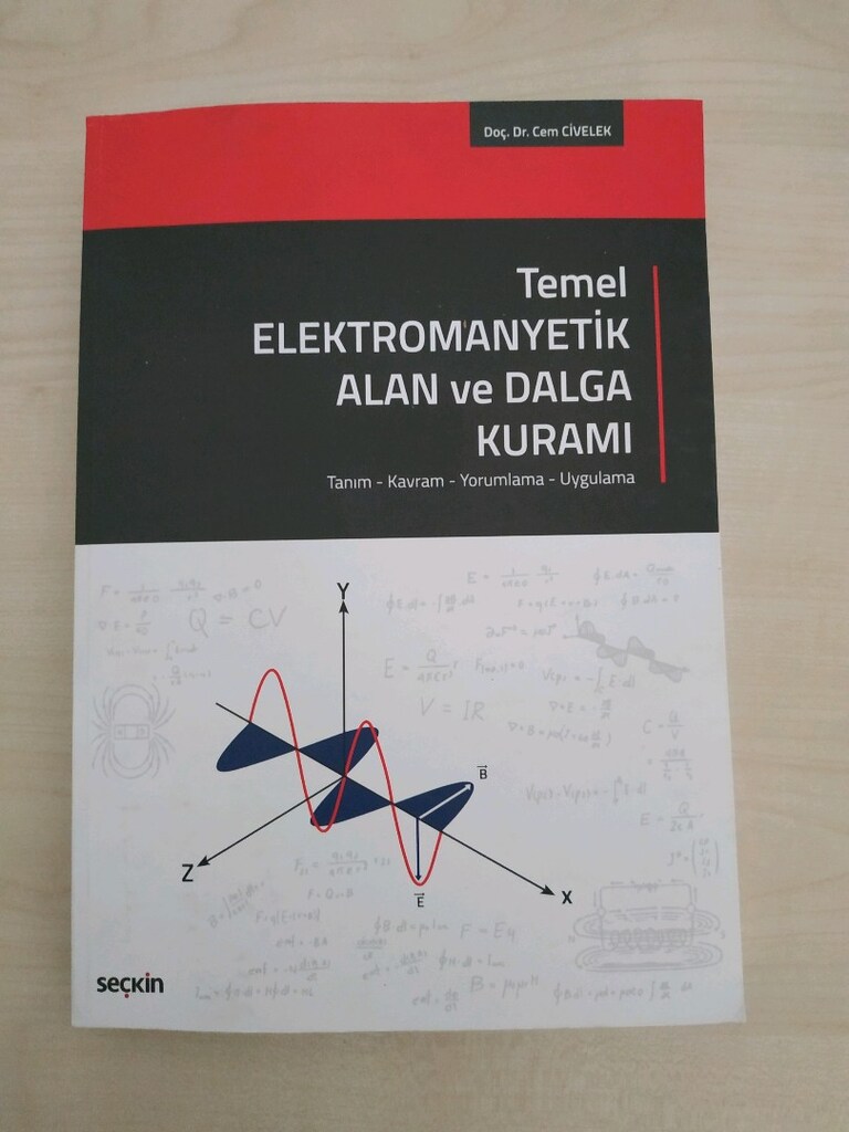 temel elektromanyetik alan ve dalga kuramı yazar Cem Civelek Seçkin ya