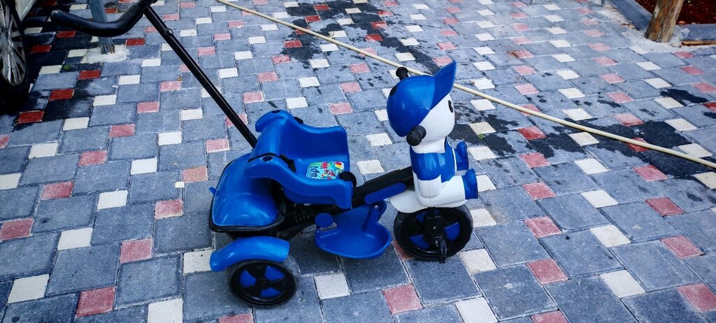 pedallı bebek arabası bisiklet - 4