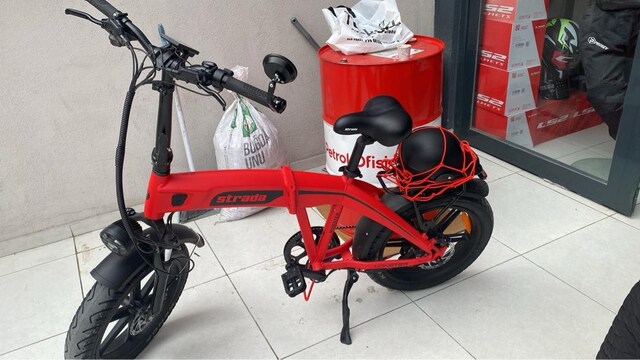 Strada monster katlanabilir elektrikli bisiklet sıfır ayarında