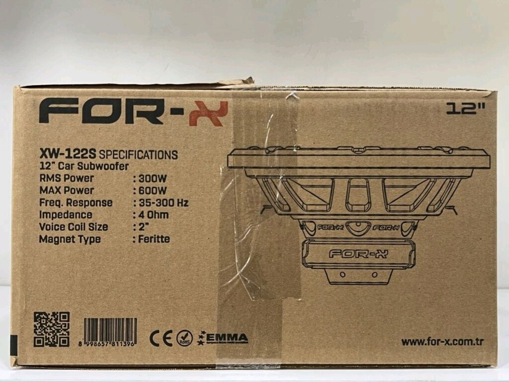 ÖYKÜ SOUND ŞOOK FİYAT FORX KARBON GÖBEK 30CM BAS 300RMS - 4