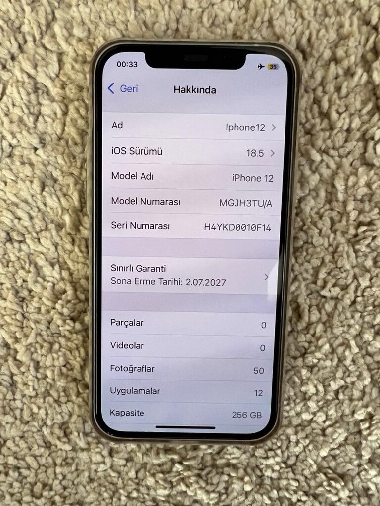 IPhone 12 256GB Yepyeni - 5