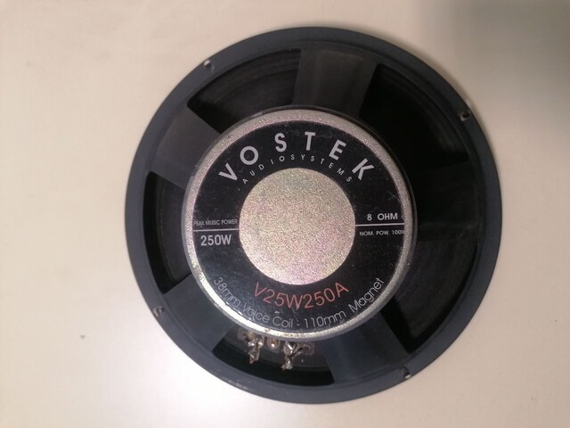 2 ADET 10'' 25Cm 8 Ohm 250W