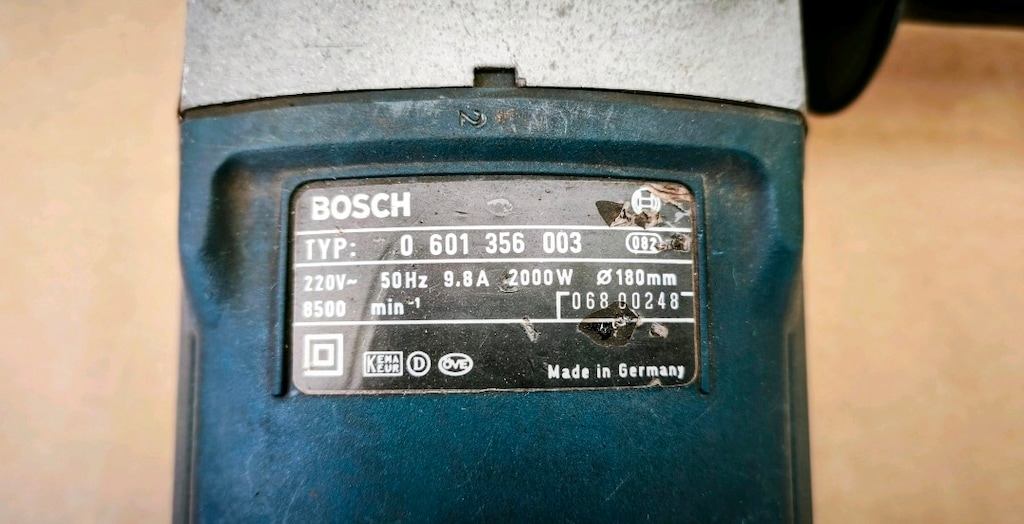 BOSCH GWS 20-180 PROFESYONEL ORİJİNAL ALMAN BÜYÜK TAŞLAMA - 8