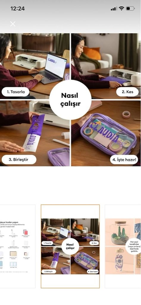 Cricut Kesim Makinesi ve Malzeme Seti - 3