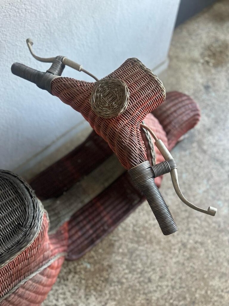 Vespa Hasır Örme Motorsiklet - 2