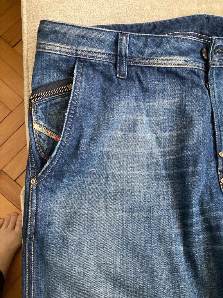 KOT PANTOLON ORİJİNAL ERKEK DIESEL PHEYO W38 L 34 BOYU 105 cm - 6