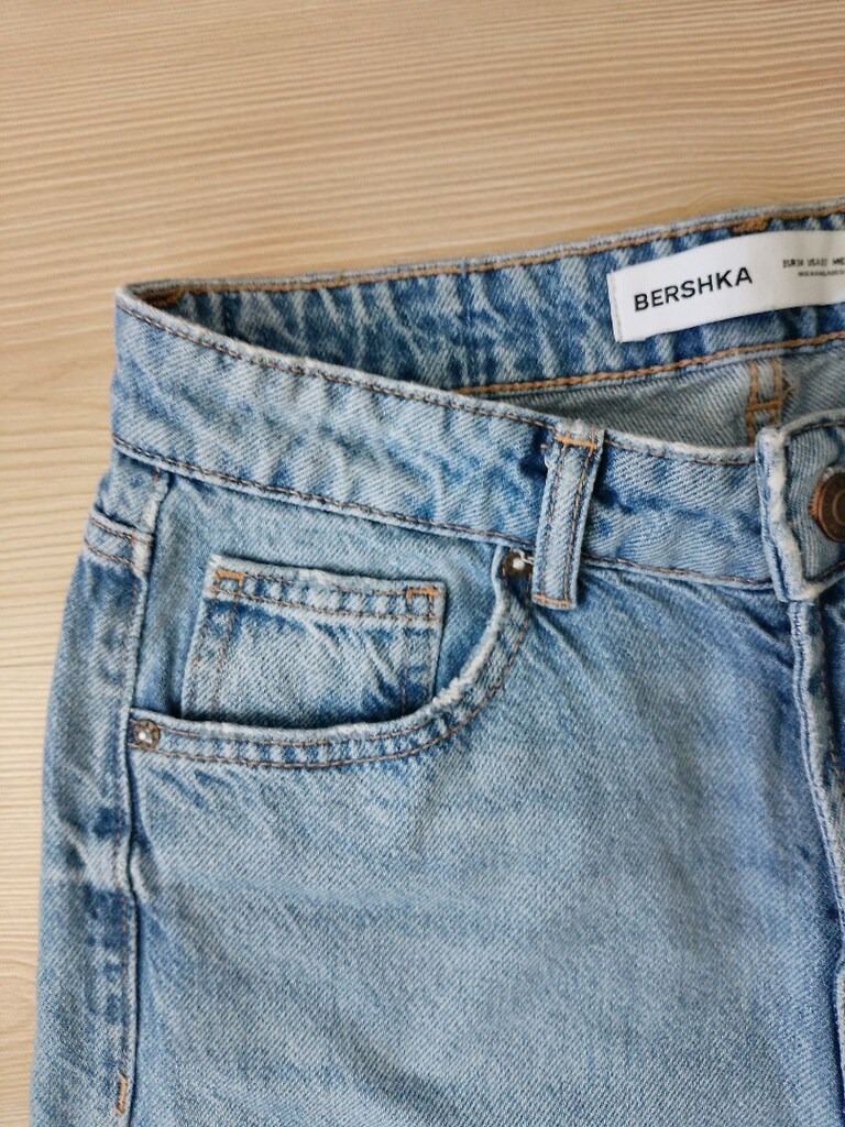 Bershka Mavi kot pantolon - 3