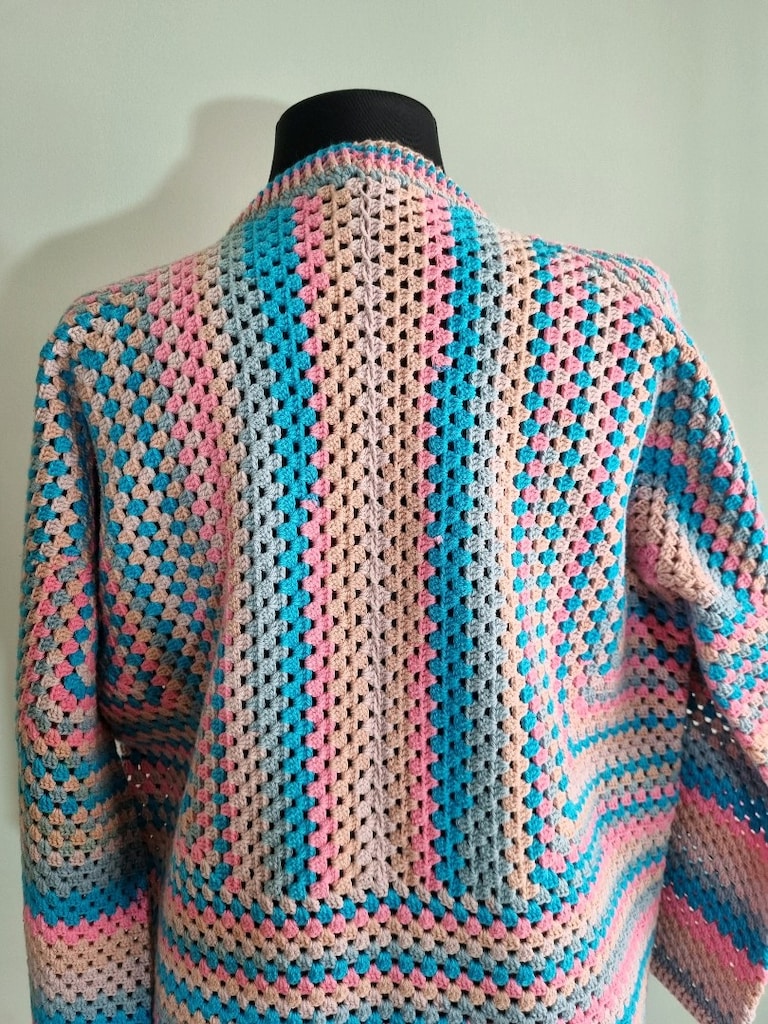 Batik Pamuklu El Örgüsü Hırka - 8