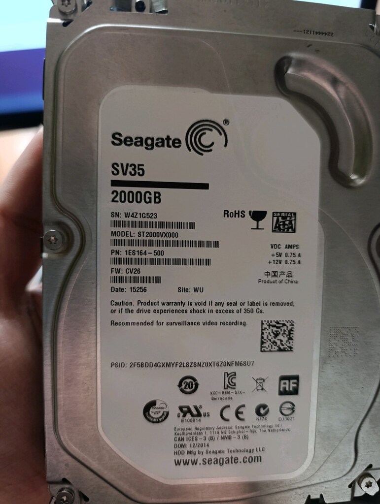 Seagate 2 TB 3.5" Hard Disk - 2
