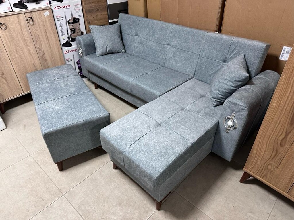 Sıfır ürün köşe koltuk takımı açılır yatak olur - 3