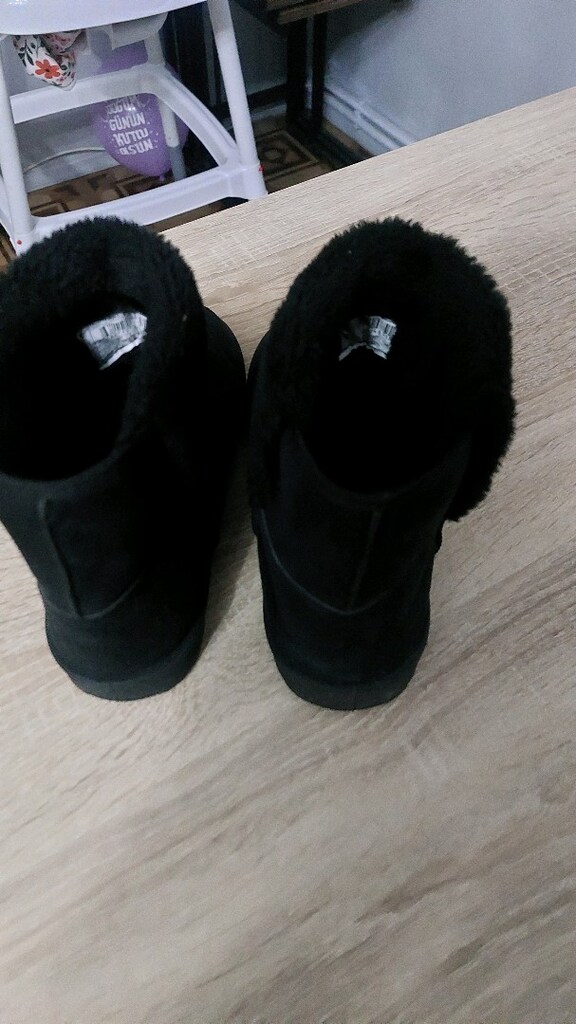 Kadın Bot süet Kürklü - 4