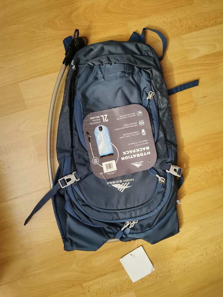 HIGH SIERRA HYDRATION PACK 12L + 2L SU DEPOLU SIRT ÇANTASI (MAVİ)