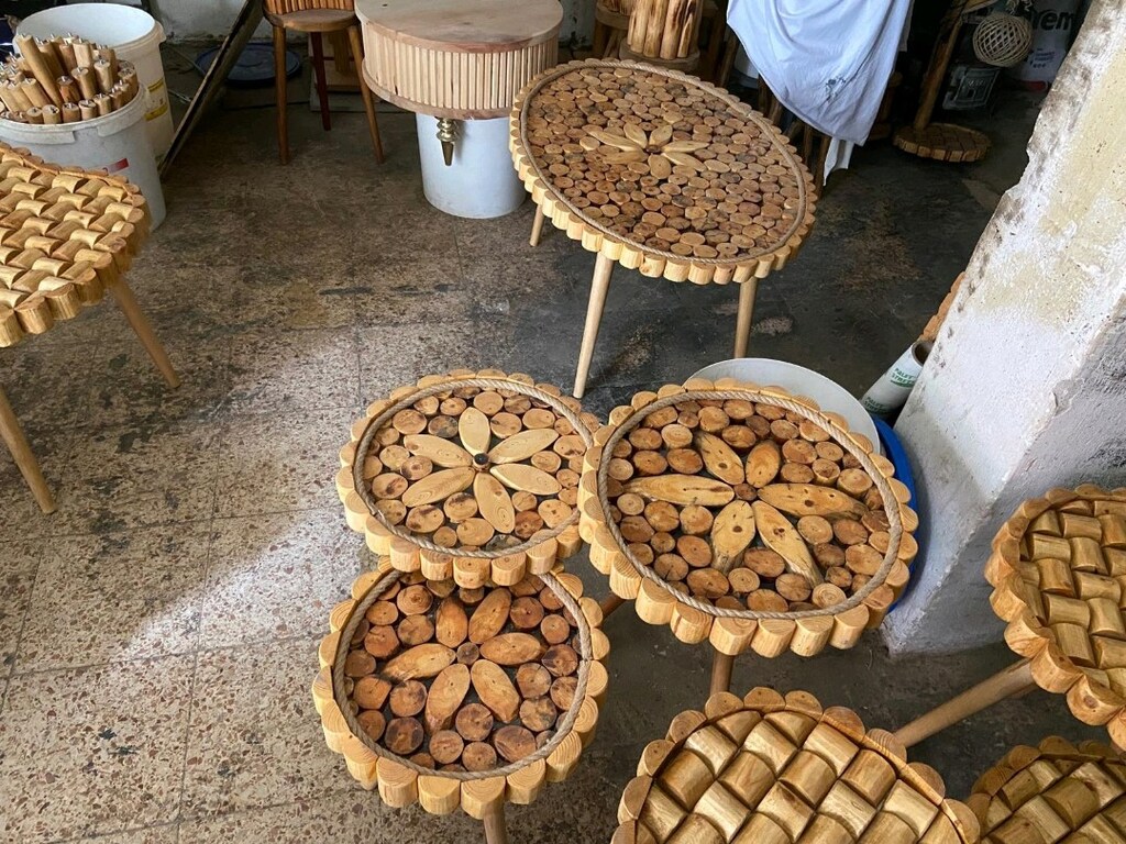 ağaç Orta sehpa zigon lambader - 6