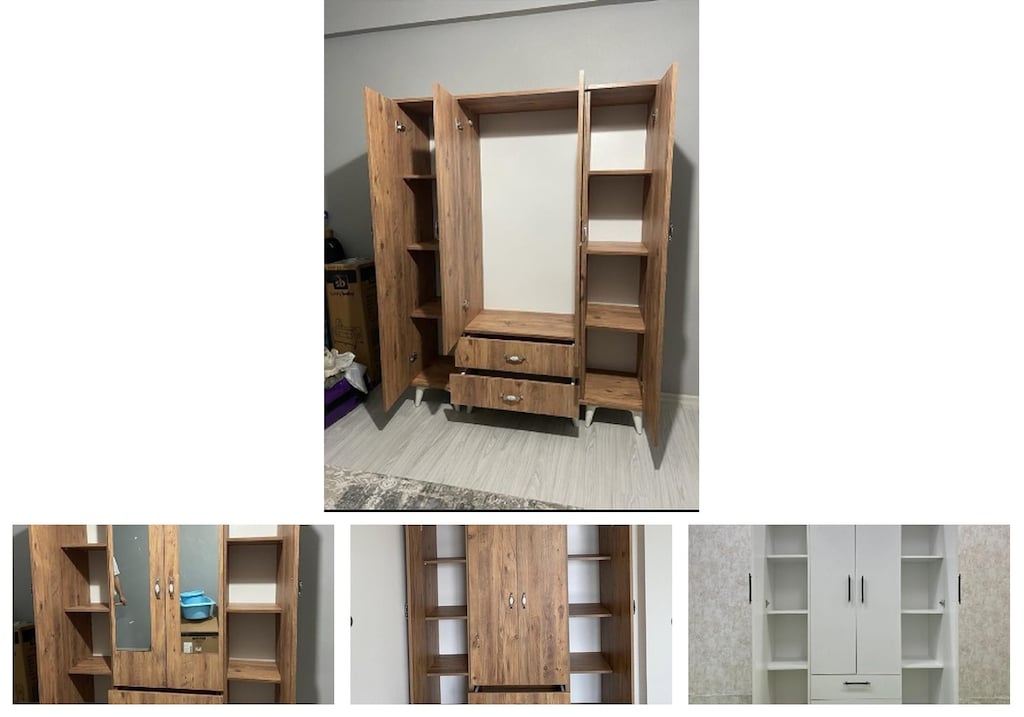 4 kapaklı elbise dolabı pwnrqrhryk - 4