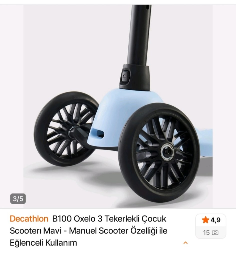 OXELO B1003 TEKERLEKLİ ÇOCUK SKOOTER İ - 4