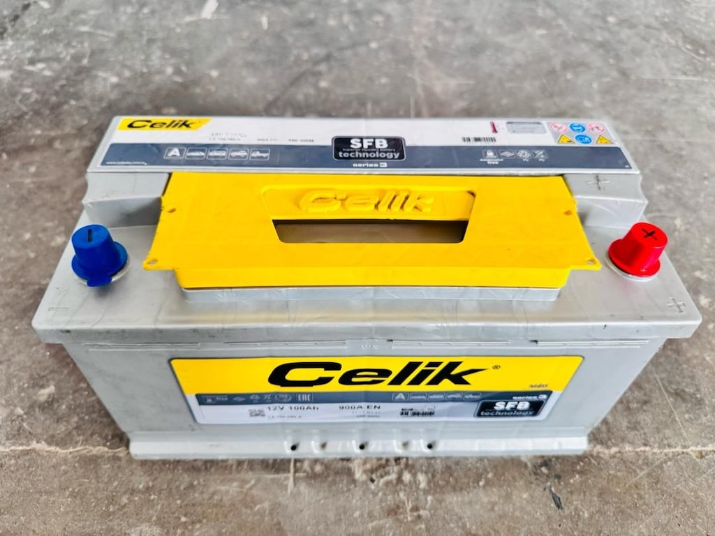 12v 100 amper alçak tip çıkma Çelik akü.!! yeni - sağlam.!! - 2