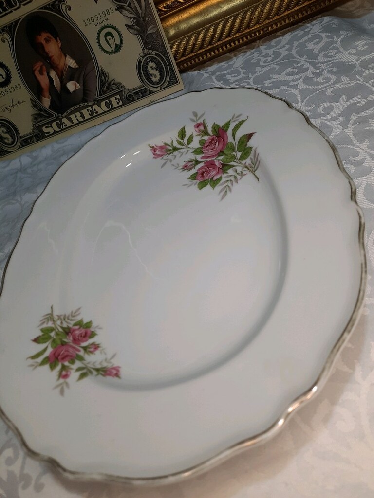 Baviera Alman vintage dönem porselen tabak - 4