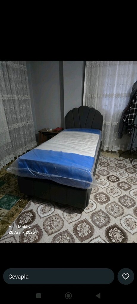 90/190 cm'lik baza Başlık yatak takım sandıklı baza - 10