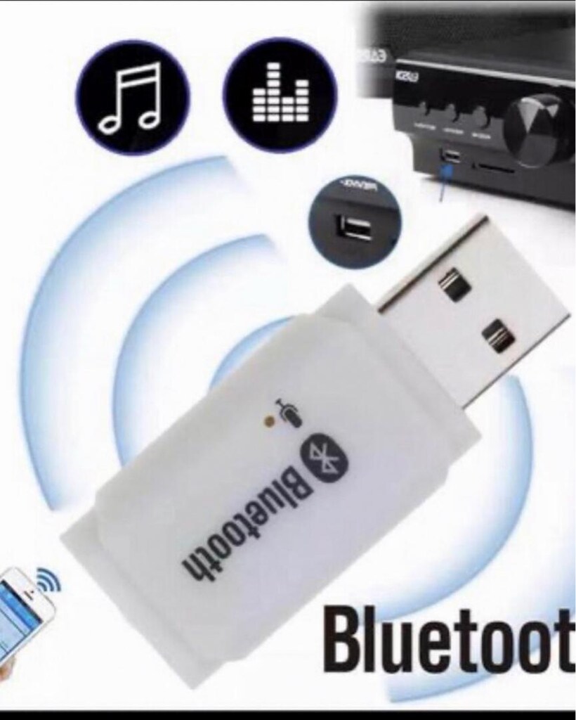 Bluetooth 5 usb çevirici adaptörü mikrofonlu - 3