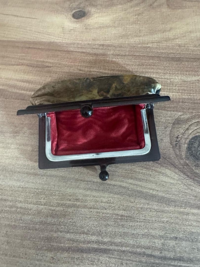 Vintage Bakalit Çerçeveli Bozuk Para Cüzdanı - 3