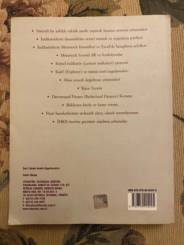 İleri Teknik Analiz Uygulamaları / Nadir Günak - 2