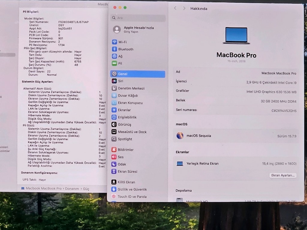 Macbook Pro i9 32GB Ram 2TB SSD 15 inç YD Klavye - 6