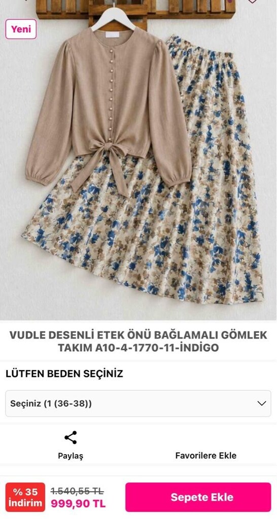 ModaŞah tesettür takım