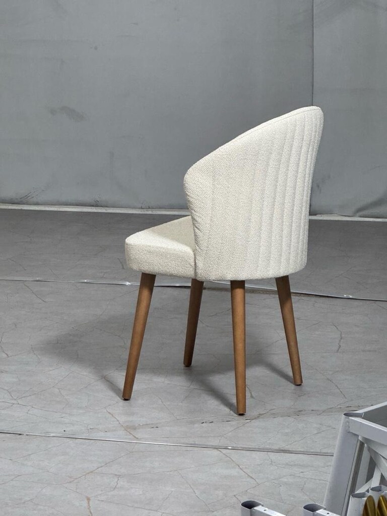 Midye ahşap ayaklı sandalye - 6