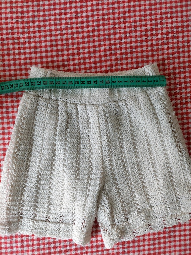 Zara Kids ajurlu/tığ işi örgü model ekru şort - 6