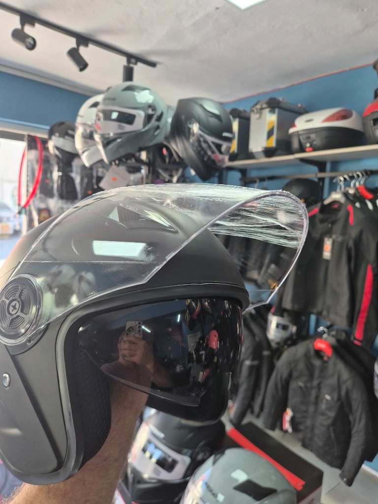 Güneş Vizörlü Uygun fiyatlı Yarım Kask - 6