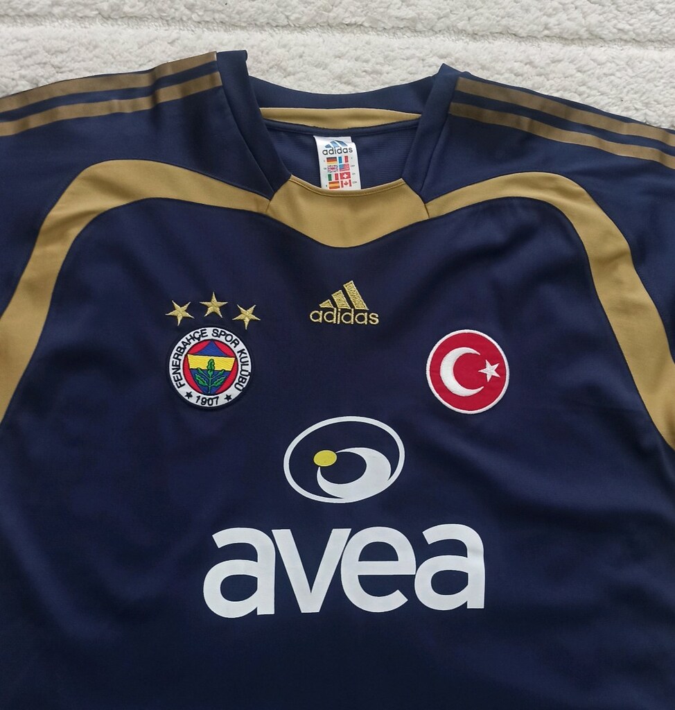 2004-2005 Van Hooijdonk Fenerbahçe Orijinal Deplasman Forma Adidas - 3