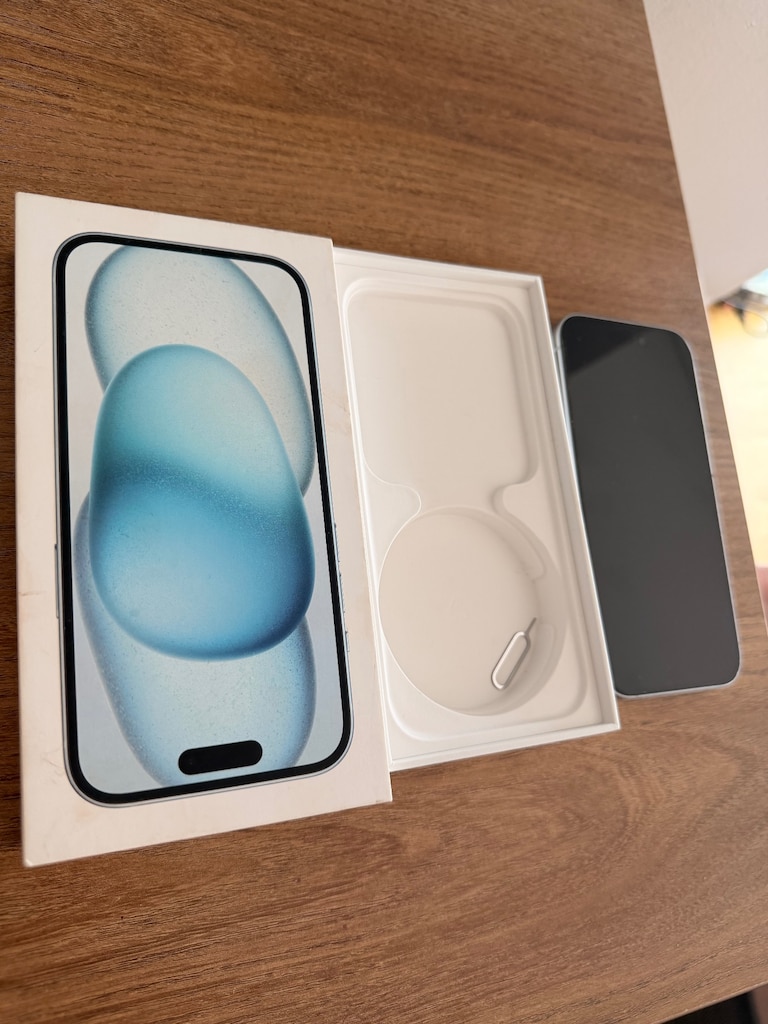 iPhone 15 256 GB Mavi – Kutulu, Şarj Aletli, Çok Temiz - 5