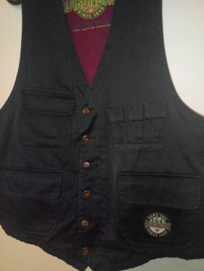 Gant kanvas vintage yelek Adirondac modeli L en 55