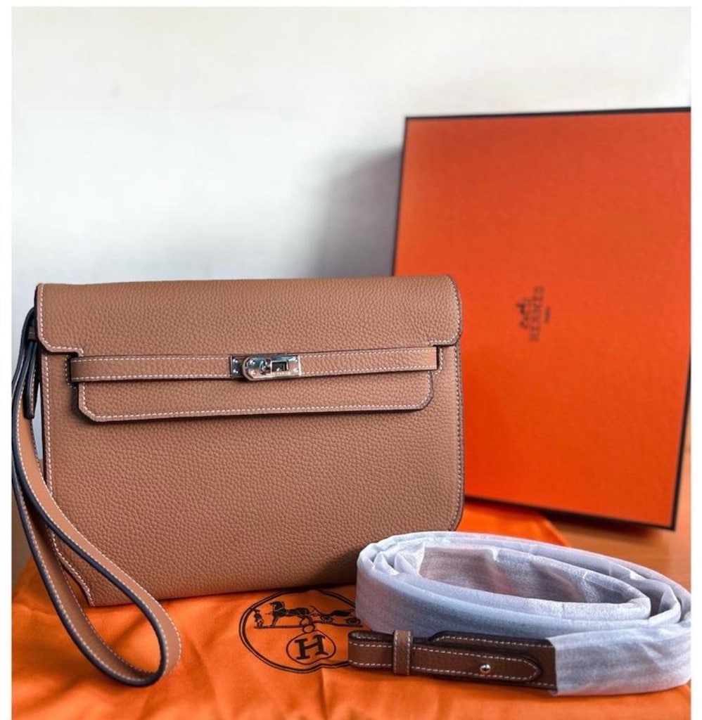 Hermès Kelly Danse Tasarım Deri Omuz ve Çapraz Çanta (Sıfır) - 13