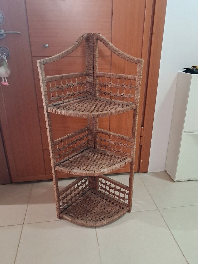 rattan kose raf cıceklık - 2