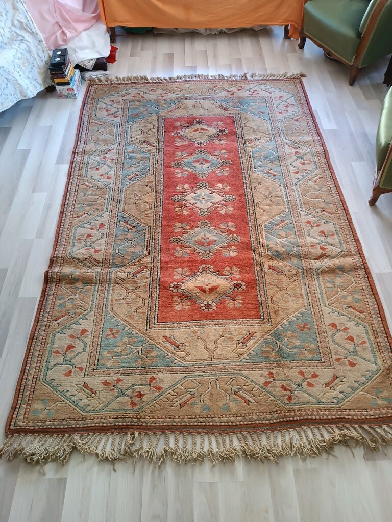 Milas El Dokuma Yün Halı - 7