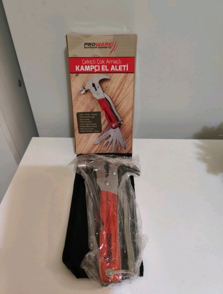 PROWARE OUTDOOR Çekiçli Kampçı El Aleti - 5