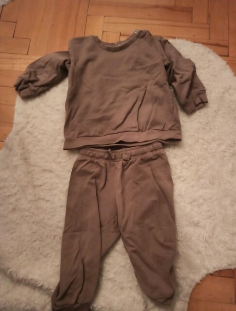 H&M Erkek Bebek Kahve Eşofman Takımı