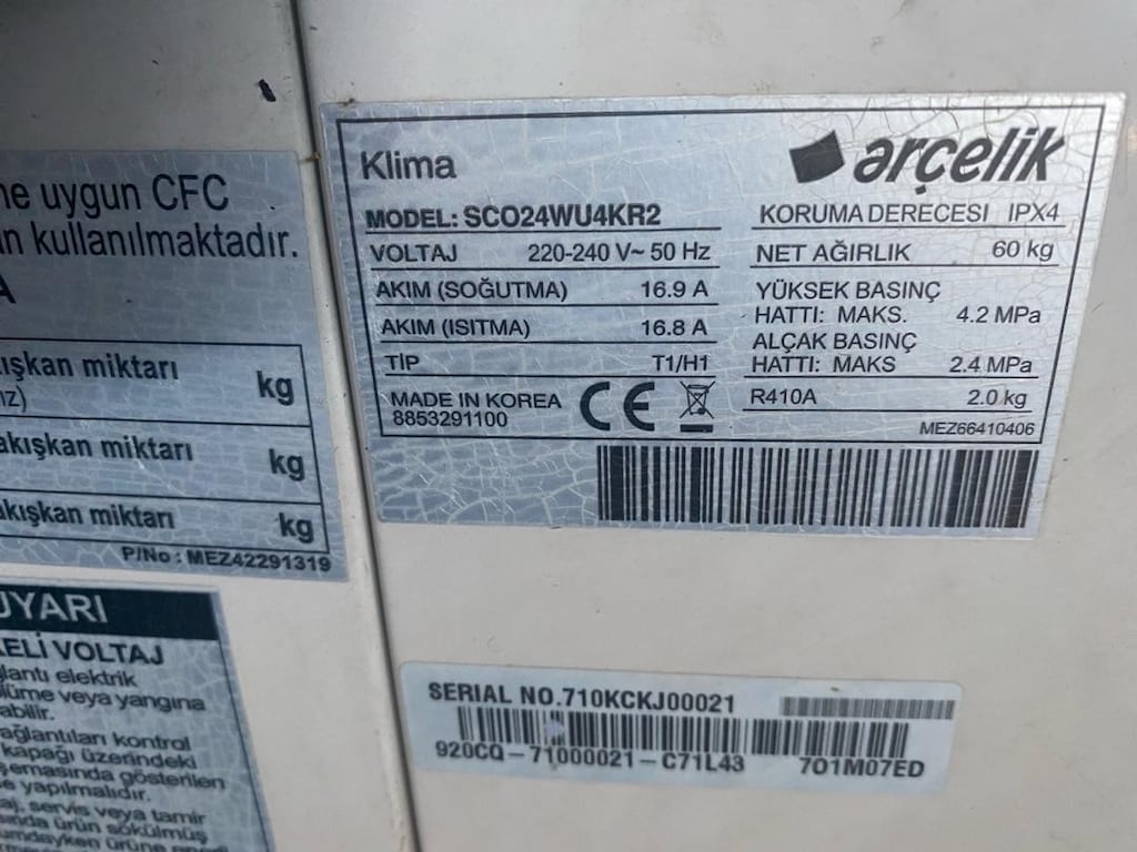 Arçelik Kaset Klima - 5