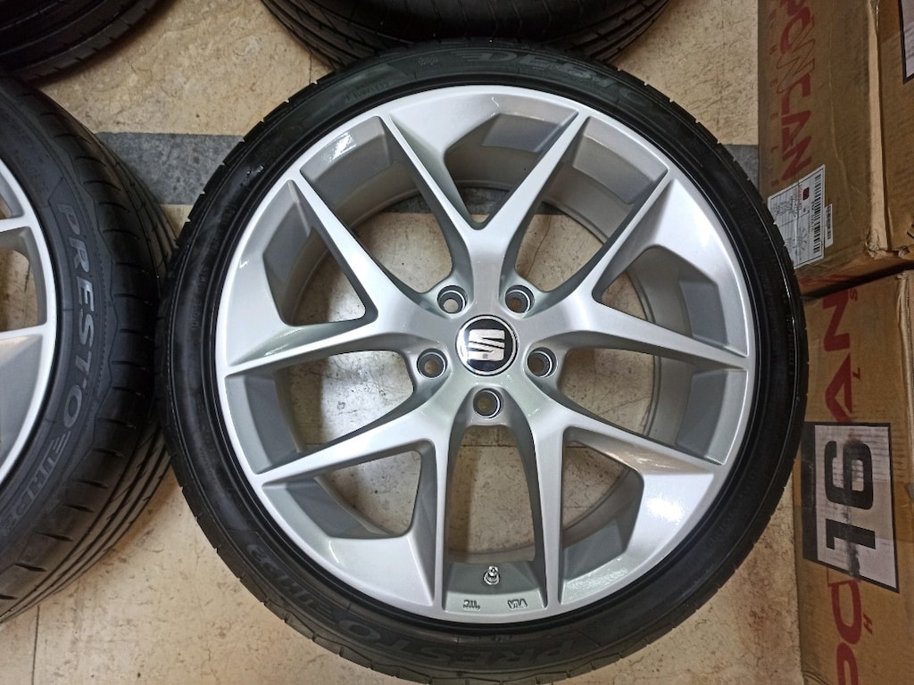 18 inç 5x112 Seat Leon Fr jant lastik takımı 2.el temiz - 4
