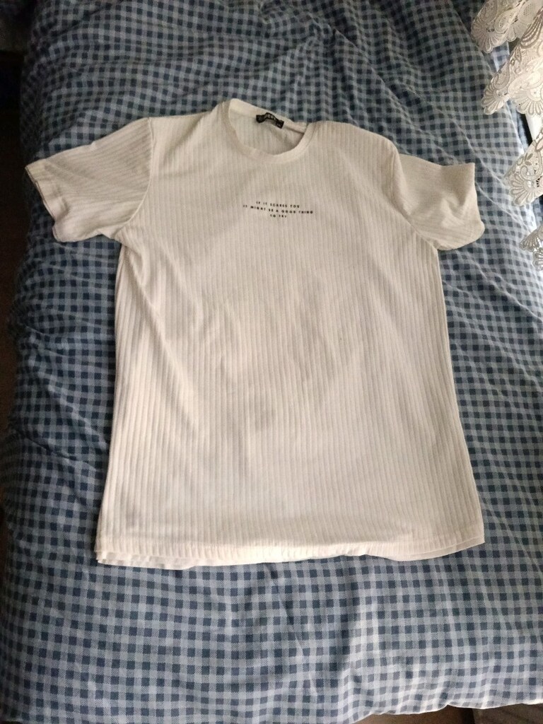 Beyaz Kısa Kollu T-shirt - 2