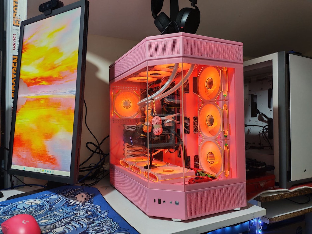 Acegeek Icecube 7 FANLI PEMBE AKVARYUM KASA BOŞ - 5
