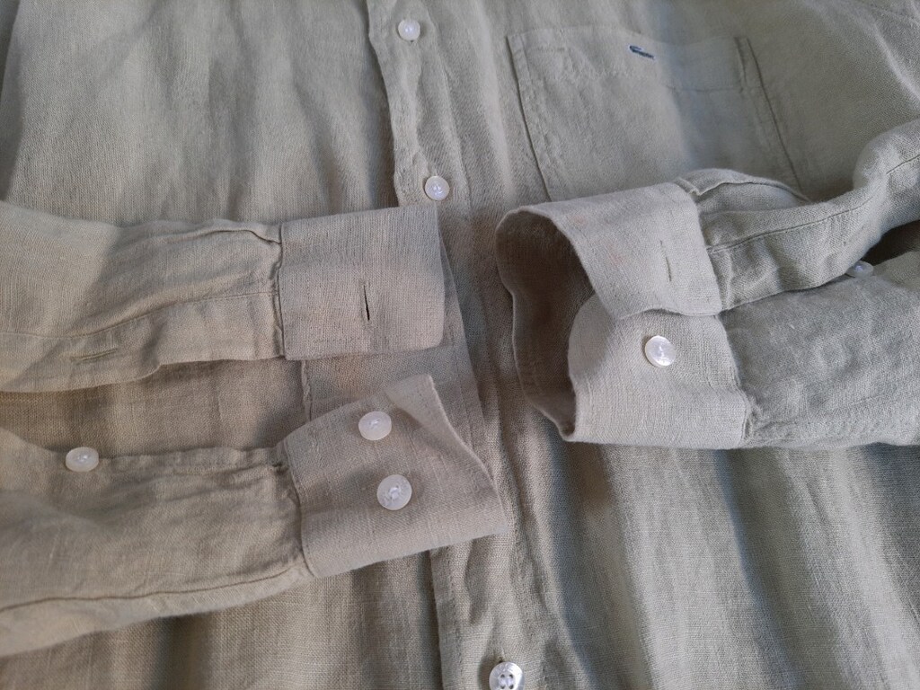 LACOSTE KETEN GÖMLEK ORJİNAL 43 BEDEN XL - 7