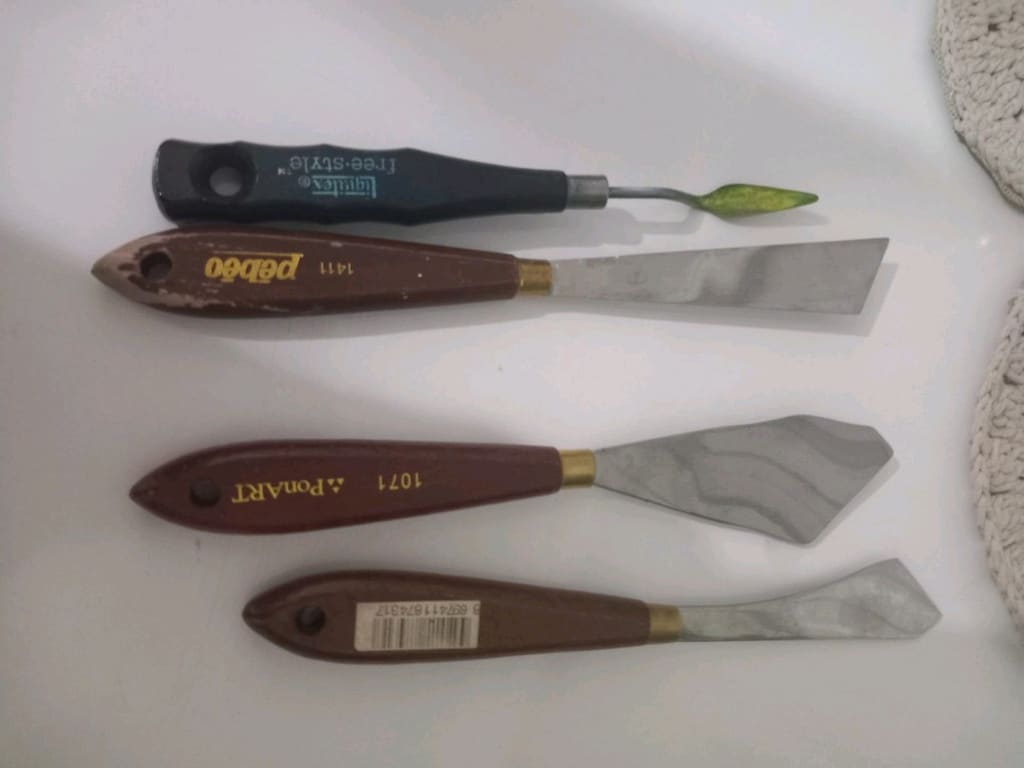 çesitli ahşap oyma ve boya spatula - 5